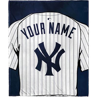 The Northwest Company New York Yankees 50'' x 60'' Personalized Silk Touch Sherpa Throw