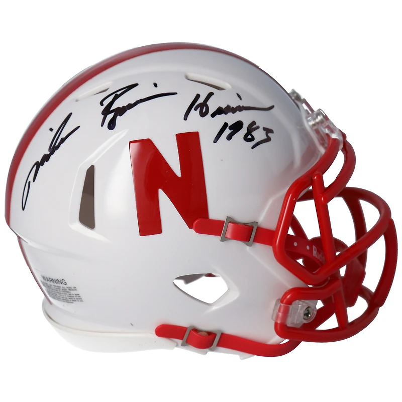 Mike Rozier Nebraska Huskers Autographed Riddell Speed Mini Helmet with "Heisman 1983" Inscription