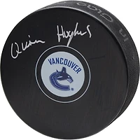 Quinn Hughes Vancouver Canucks Autographed Hockey Puck