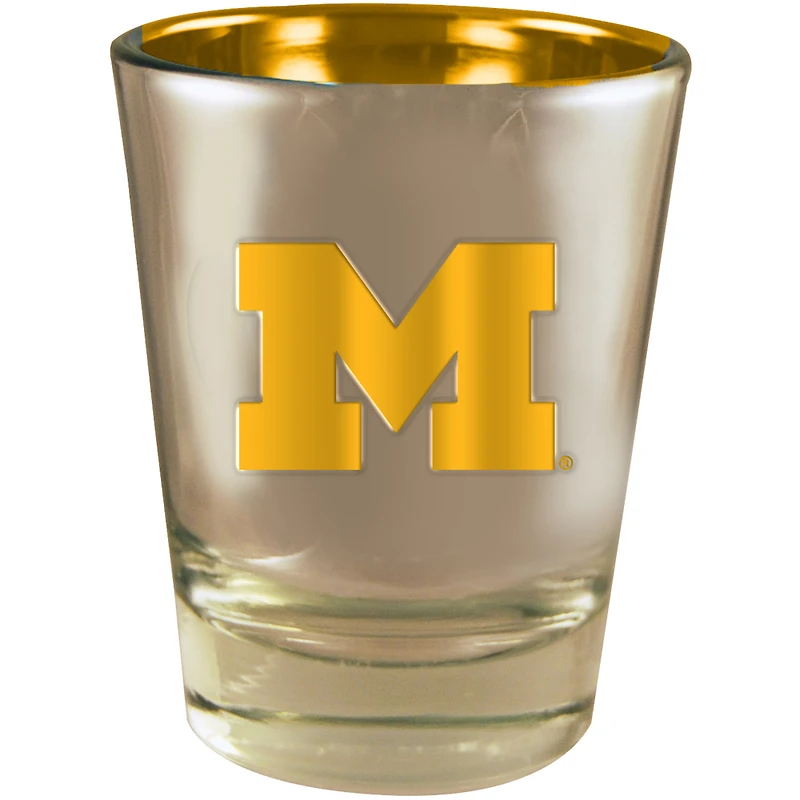Michigan Wolverines 2oz. Electroplated Shot Glass