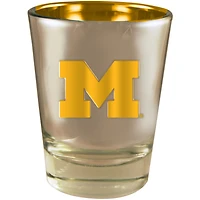Michigan Wolverines 2oz. Electroplated Shot Glass