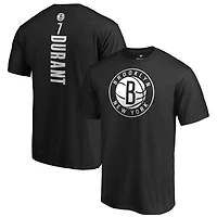 Men's Fanatics Kevin Durant Black Brooklyn Nets Playmaker Name & Number T-Shirt