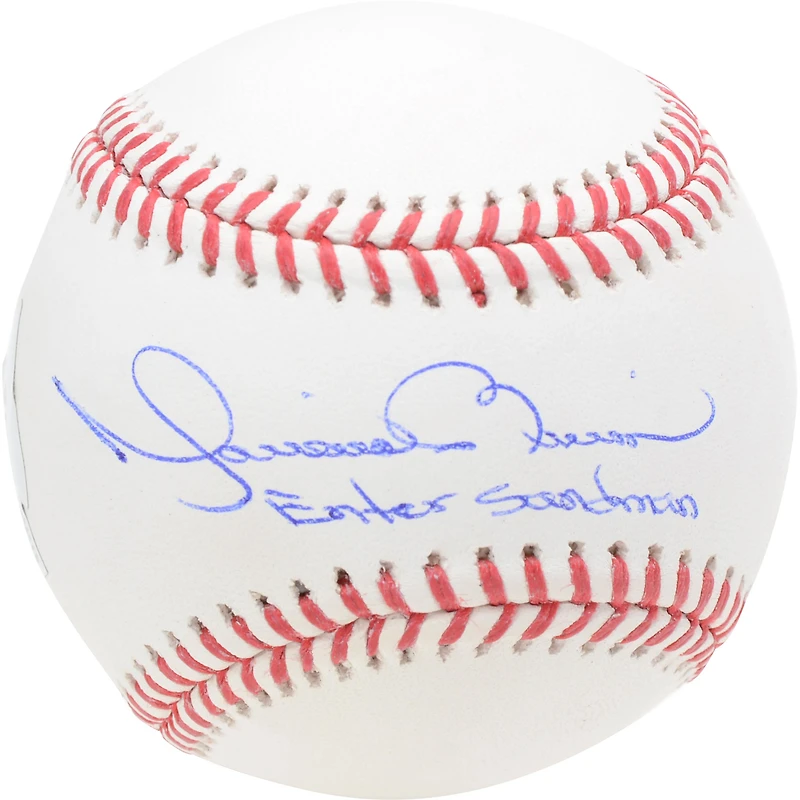 Mariano Rivera New York Yankees Autographed Baseball with "Enter Sandman" Inscription