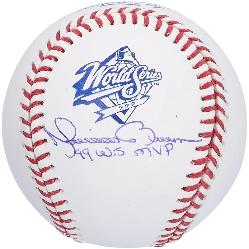 Mariano Rivera New York Yankees Autographed 1999 World Series Logo Baseball with "99 WS MVP" Inscription