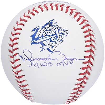 Mariano Rivera New York Yankees Autographed 1999 World Series Logo Baseball with "99 WS MVP" Inscription