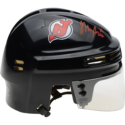 Jack Hughes New Jersey Devils Autographed Black Mini Helmet