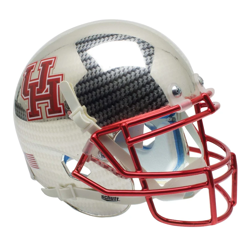 Houston Cougars Schutt Aqua Silver Mini Football Helmet