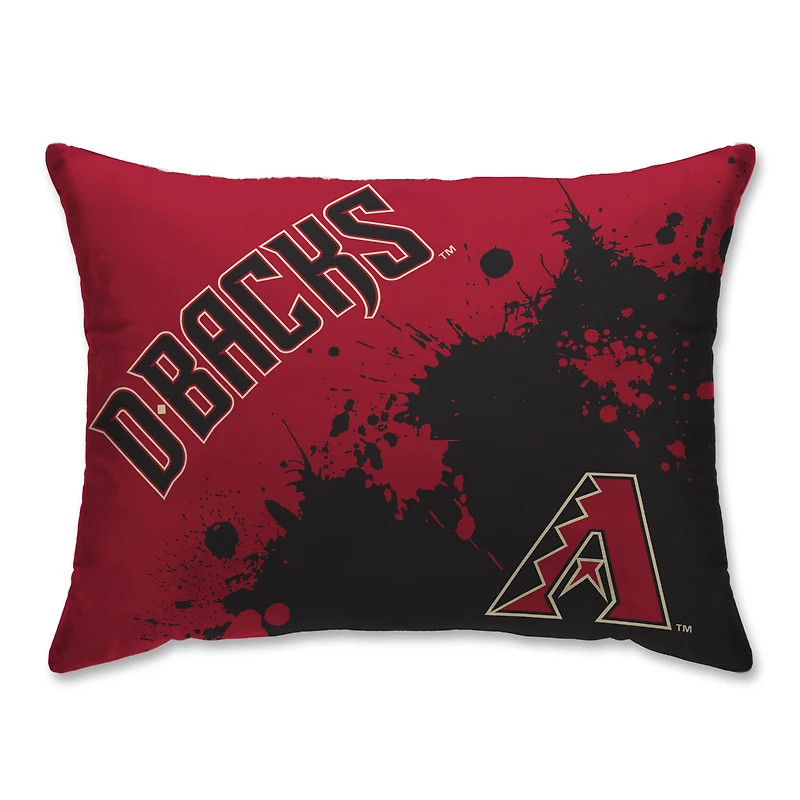 Arizona Diamondbacks Plush Paint Splatter Bed Pillow