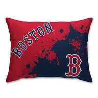 Boston Red Sox Plush Paint Splatter Bed Pillow