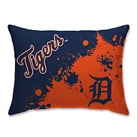 Detroit Tigers Plush Paint Splatter Bed Pillow