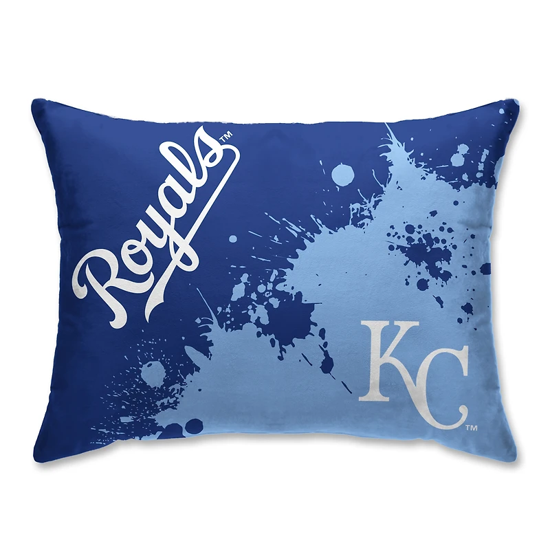 Kansas City Royals Plush Paint Splatter Bed Pillow