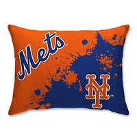 New York Mets Plush Paint Splatter Bed Pillow