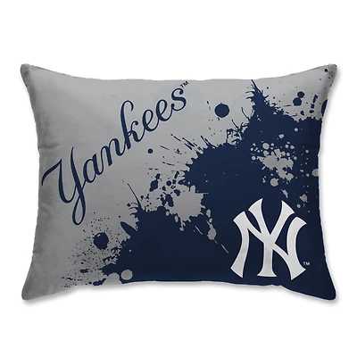 New York Yankees Plush Paint Splatter Bed Pillow