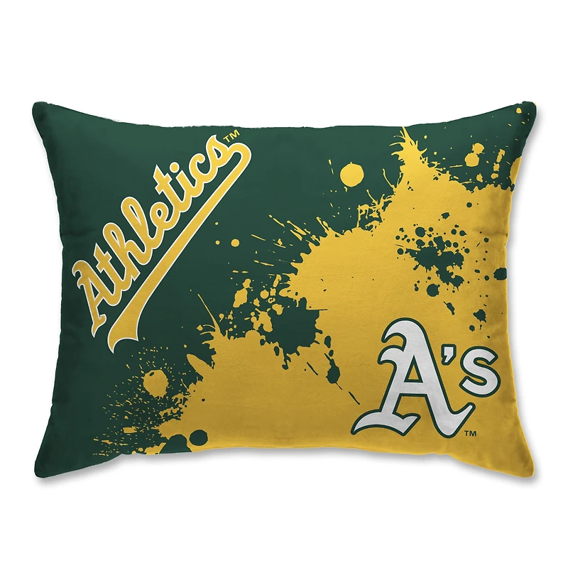 Athletics Plush Paint Splatter Bed Pillow