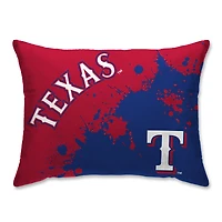 Texas Rangers Plush Paint Splatter Bed Pillow