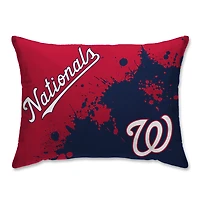 Washington Nationals Plush Paint Splatter Bed Pillow