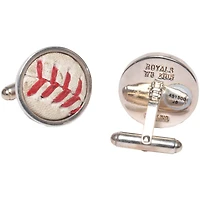 Tokens and Icons Kansas City Royals 2015 World Series Game-Used Baseball Cufflinks