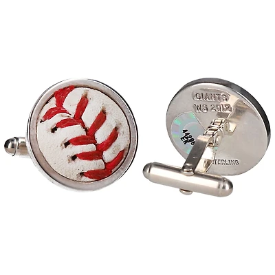 Tokens and Icons San Francisco Giants World Series Game-Used Baseball Cuff Links