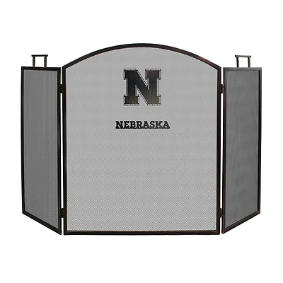 Imperial Brown Nebraska Huskers Fireplace Screen