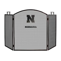 Imperial Brown Nebraska Huskers Fireplace Screen