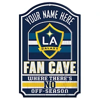 WinCraft LA Galaxy Personalized 11'' x 17'' Fan Cave Wood Sign