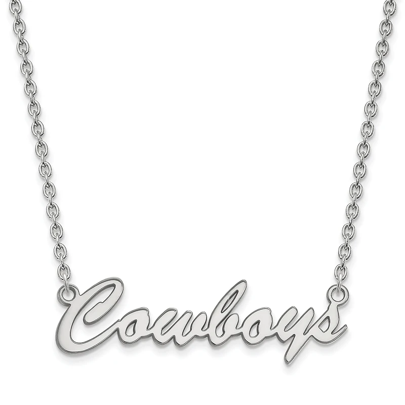 Women's Oklahoma State Cowboys Sterling Silver Script Necklace