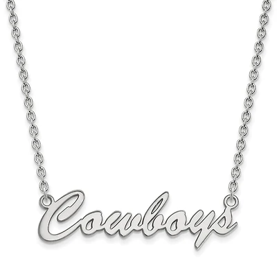 Women's Oklahoma State Cowboys Sterling Silver Script Necklace