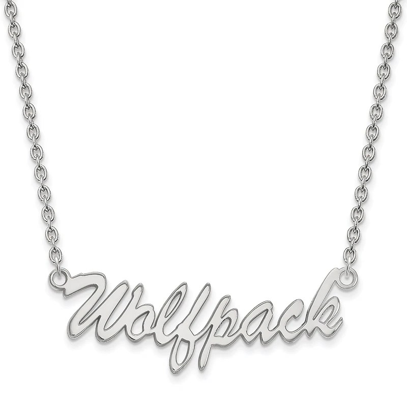 Women's NC State Wolfpack Sterling Silver Script Necklace