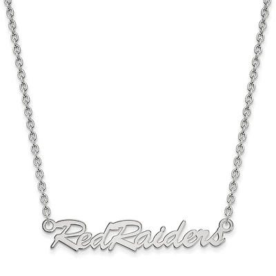 Women's Texas Tech Red Raiders Sterling Silver Script Necklace