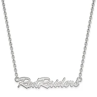 Women's Texas Tech Red Raiders Sterling Silver Script Necklace