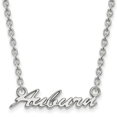 Women's Auburn Tigers Sterling Silver Script Necklace