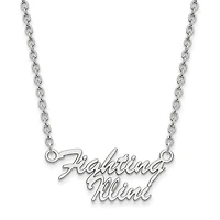 Women's Illinois Fighting Illini Sterling Silver Script Necklace