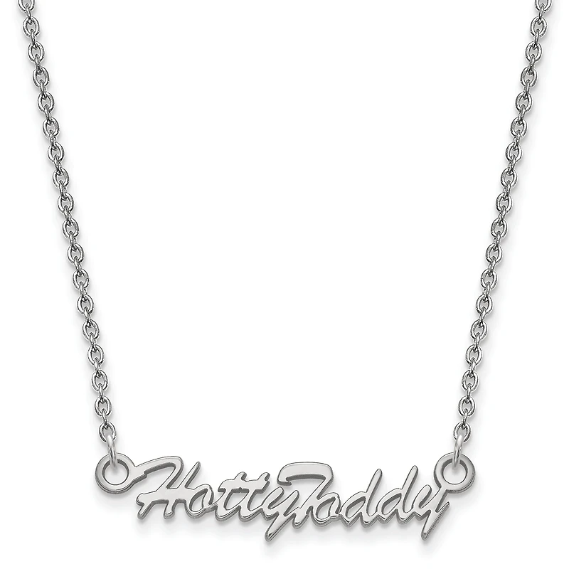 Women's Ole Miss Rebels Silver Script Logo Necklace