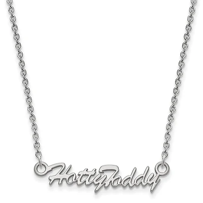 Women's Ole Miss Rebels Silver Script Logo Necklace