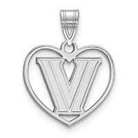 Women's Villanova Wildcats Sterling Silver Logo Heart Pendant
