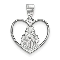 Women's Purdue Boilermakers Sterling Silver Secondary Logo Heart Pendant
