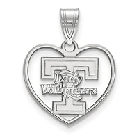Women's Tennessee Volunteers Sterling Silver Secondary Logo Heart Pendant