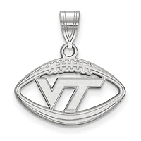 Women's Virginia Tech Hokies Sterling Silver Logo Football Pendant