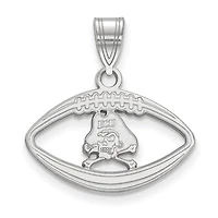Women's ECU Pirates Sterling Silver Mascot Football Pendant
