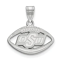 Women's Oklahoma State Cowboys Sterling Silver Logo Football Pendant