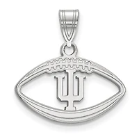 Women's Indiana Hoosiers Sterling Silver Logo Football Pendant