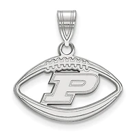 Women's Purdue Boilermakers Sterling Silver Logo Football Pendant