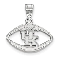 Women's Kentucky Wildcats Sterling Silver Logo Football Pendant