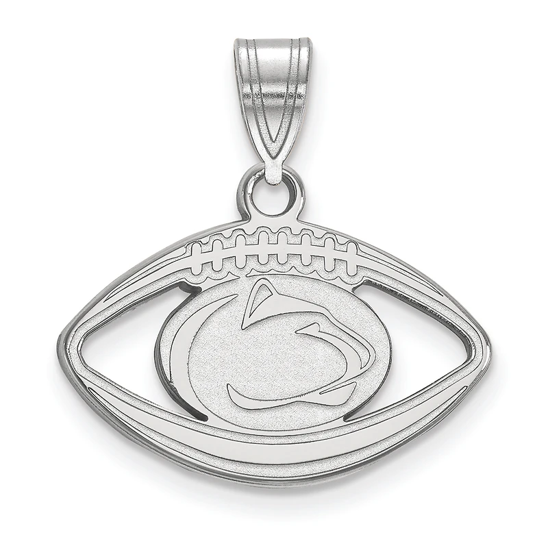 Women's Penn State Nittany Lions Sterling Silver Logo Football Pendant
