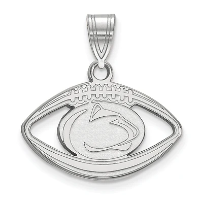 Women's Penn State Nittany Lions Sterling Silver Logo Football Pendant
