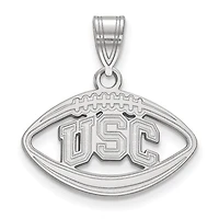 Women's USC Trojans Sterling Silver Logo Football Pendant