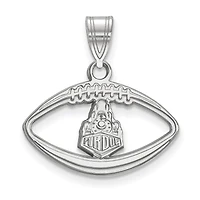 Women's Purdue Boilermakers Sterling Silver Secondary Logo Football Pendant