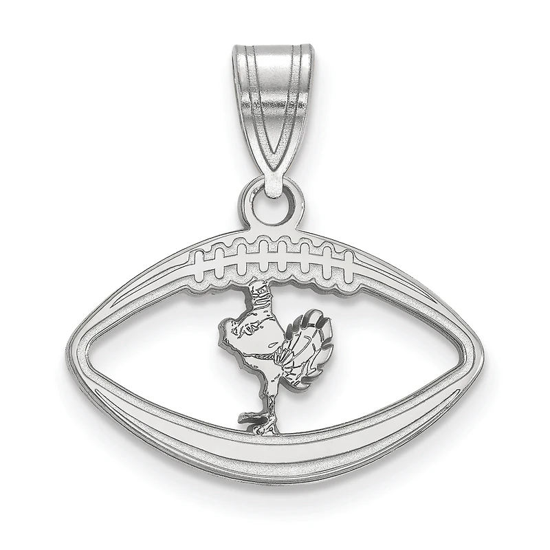 Women's Virginia Tech Hokies Sterling Silver Mascot Football Pendant