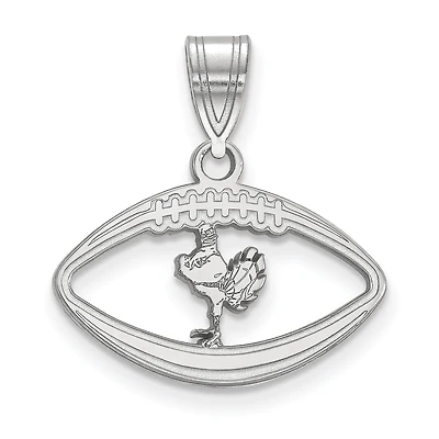 Women's Virginia Tech Hokies Sterling Silver Mascot Football Pendant