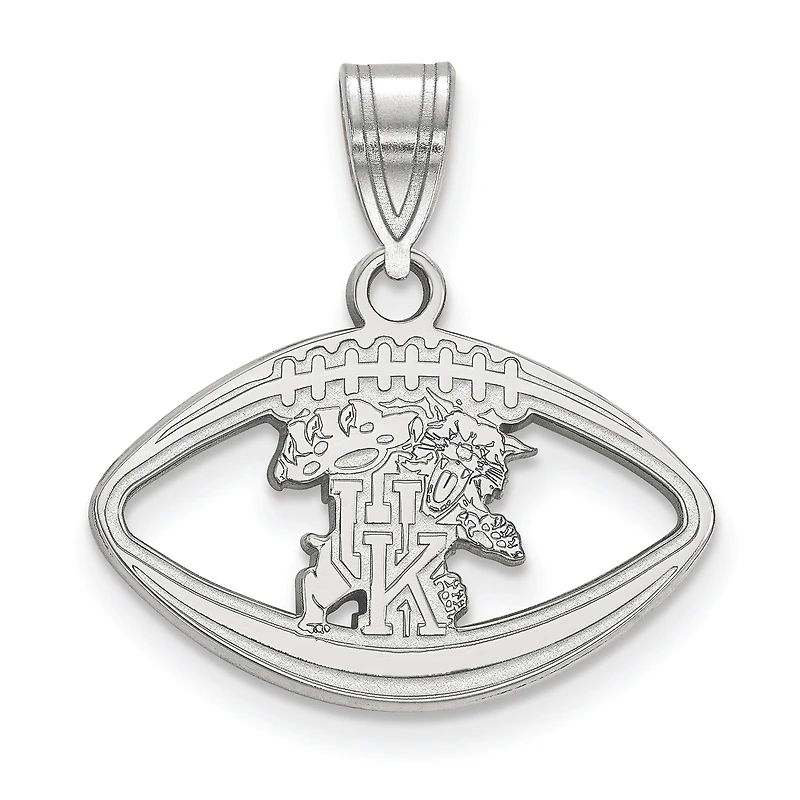 Women's Kentucky Wildcats Sterling Silver Mascot Football Pendant